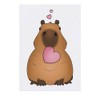 'Sweetheart Capybara' Temporary Tattoo - Water Resistant, Skin-Safe, Non-Toxic Transfer