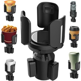 EMAGIE Car Portavasos para Auto - Ajustable Verticalmente Porta Vasos Automovil Extensible Accesorios para Auto Portavasos para Auto Compatible con La Mayoría de Tazas de Agua y Café