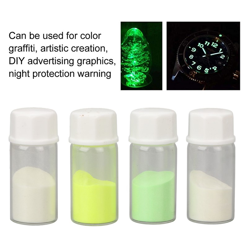 4 Colors Watch Fluorescent Powder Set Mixing Liquid Professional Watch