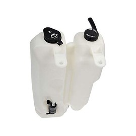 Front Windshield Washer Fluid Reservoir and Coolant Tank - Compatible with 1995-2005 GMC Safari with Rear Wiper
