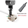 BUPLDET 1 Port CAT6 Ethernet Punch Down Wall Plate with