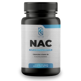 NAIMA NAC 120 Cápsulas | N-acetil Cisteína |Suplemento Alimenticio 100% Puro y Natural | Bienestar general | Antiaging | Antioxidante Natural | N-Acetyl Cysteine