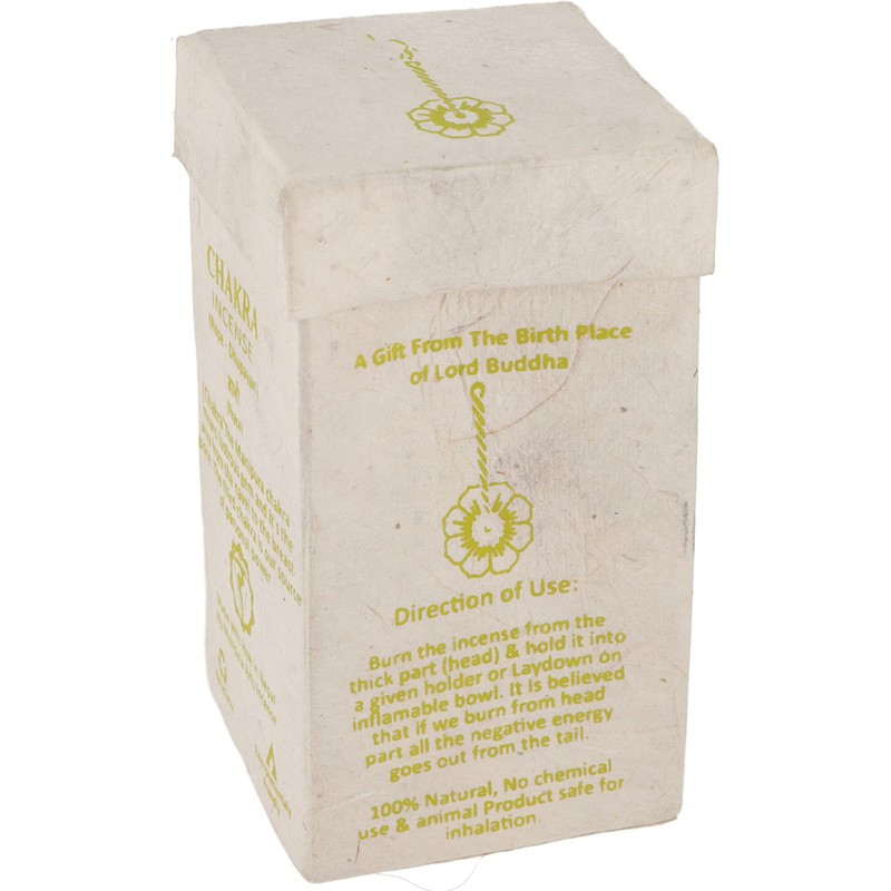 GURU SHOP Chakra Incense, Nepal Incense Strings, Solar Plexus/Juniper Berry,