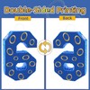 16 Inch Number 6 Double Sided Printing Blue Gold Ring