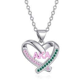 TALYKONG Aka Sorority Necklace Gifts for Women Aka Paraphernalia Jewelry Gifts for Women