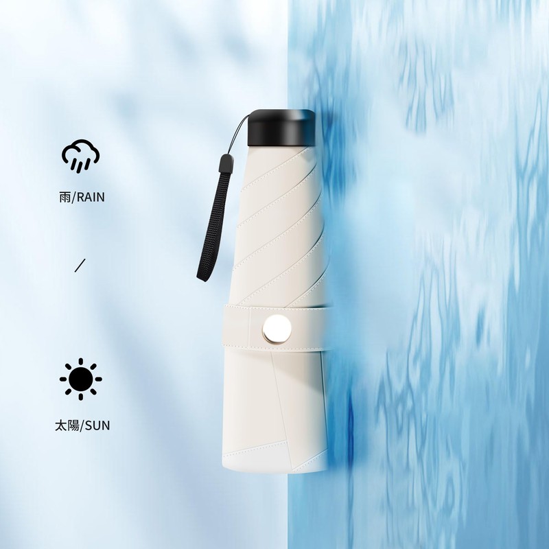 Dlin Parasol, UV Protection, Light Blocking, Folding, Folding Umbrella, Pocket