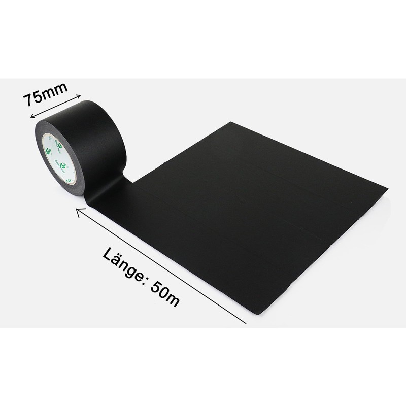 BOMEI PACK Black 75 mm x 50 m Painter's Masking