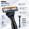 3-Blade Pivoting Razor for Face Shaving – Chromium-Coated Blades for