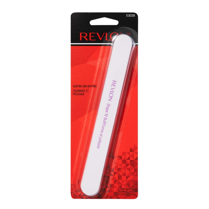 Revlon Shape 'N' Buff Nail Buffer Block, All-in-One Manicure Tool