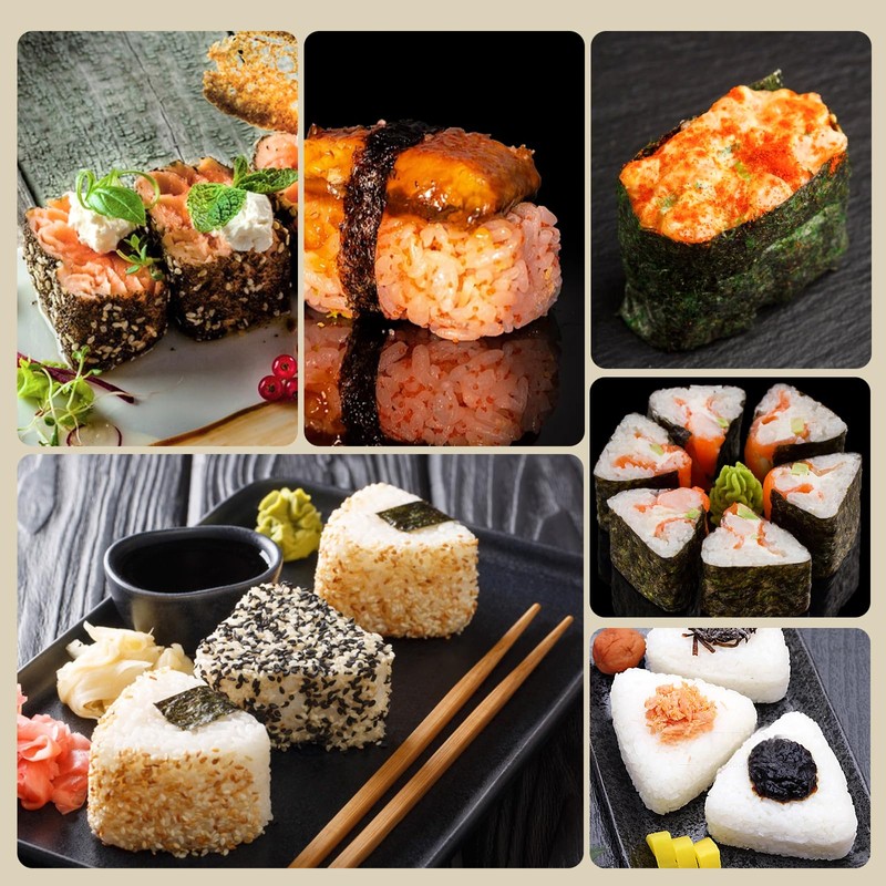 Onigiri Mold Set, 3 Pack Rice Ball Musubi Maker Press