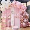 Blush Pink Sequin Backdrop Curtains 4 Panels Sparkly Backdrop Curtain