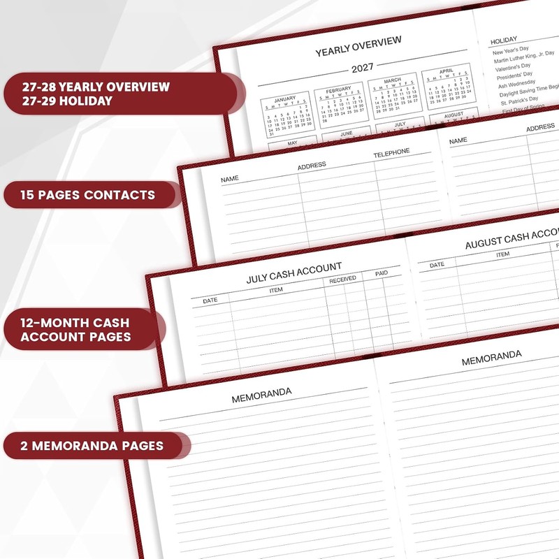 2026 Diary - Diary 2026 Full Page Per Day, Page