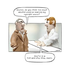 Model Family, Birthday Card for Him, You're in a Fish and Chip Shop, Mate Male Birthday Card, Funny Birthday Card for Him