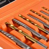 Luckyway 10-Piece Screw Extractor and Left Hand Drill Bit Set,