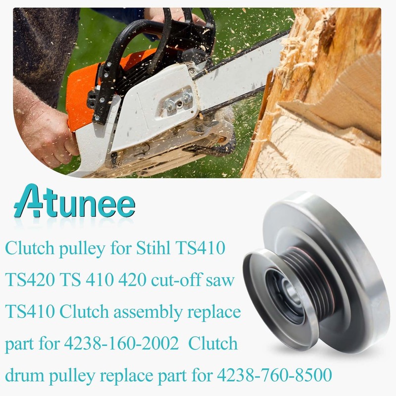 Atunee Clutch Pulley & Clutch Assembly for Stihl TS410 TS420