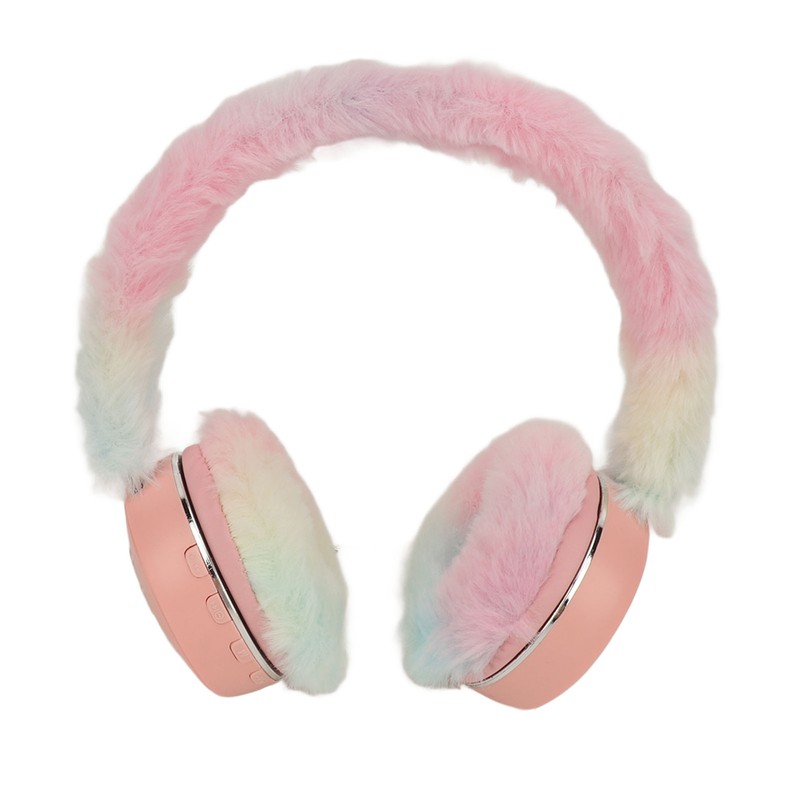 Bluetooth Headset Multifunctional Foldable Cartoon Innovative Plush Warm Earmuff Deep