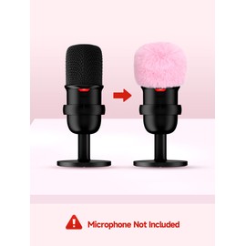 YOUSHARES Blue Yeti Pop Filter, Universal Furry Windscreen Muff windshield for Blue Yeti X, Nano, Yeti Pro, AM8, SoloCast,Razer Mini and More USB and ASRM Microphone (Pink)