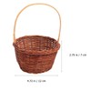 1PC rattan basket small basket with handle mini easter basket