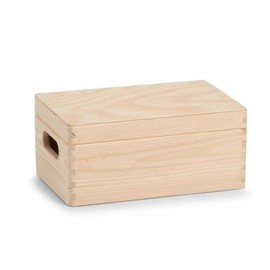 Zeller 13150 All-Purpose Box with Lid Pinewood 30 x 20 x 15 cm