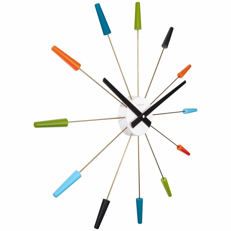 NexTime Plug Inn Wall Clock, Silver