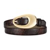RISANTRY Brown Belt Women Synthetic Leather Waist Belt with Snake