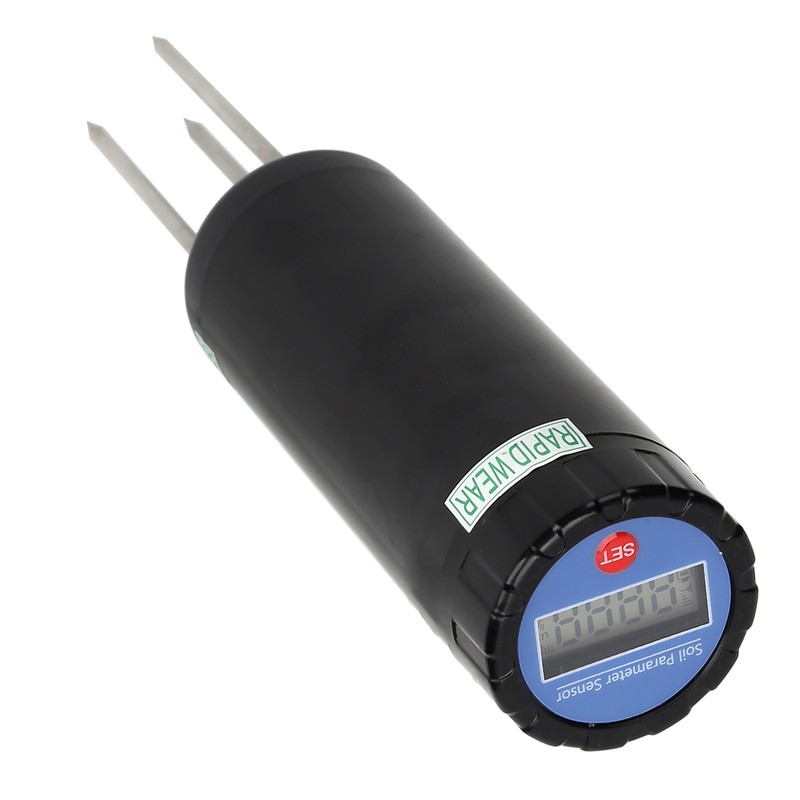 3‑Probe Soil Temperature Tester Portable Soil Humidity Conductivity Meter Garden