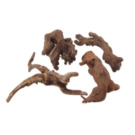 emours emours Natural Driftwood Branches Reptiles Aquarium Decoration Assorted Size,Small,4 Pieces