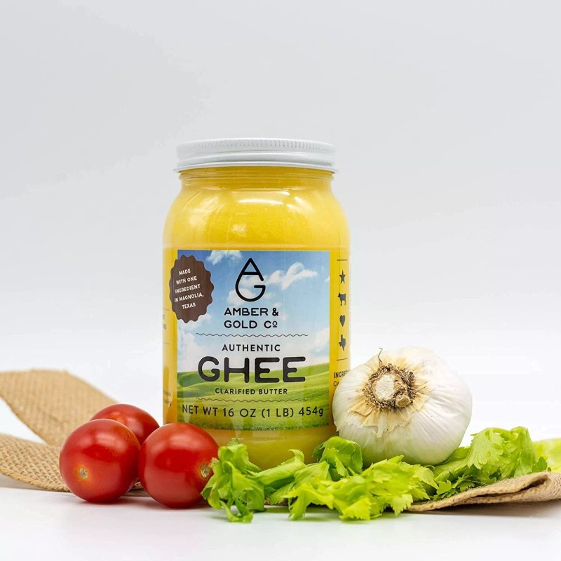Amber & Gold Co Ghee - Clarified Butter 16 oz