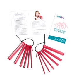 TalkTools Jaw Grading Bite Blocks (Red) - (2 Pack)