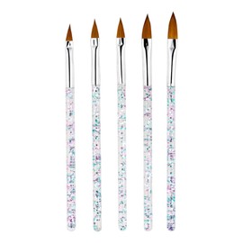 YAPKOLV 5er-Set Nail-Art-Pinsel, speziell für UV-Gel & Acryl, Detail- & Styling-Werkzeuge