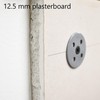 Hawkeng Plasterboard/Insulation Fixing Washers, 35mm Nylon, Non Rust - 500PCS