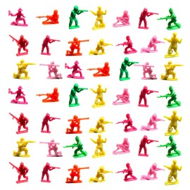 ASPIRE UK 10 Pack Mini Army Men Toys For Kids Set Military Soldier Figures Plastic War Game Playset for Children Birthday Gift Party Favor and Model collection