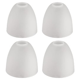 Giluta 4 Pack Bell Shaped Glass Shade Frosted Light Fixture Shades Replacement for ceiling fan light wall light,Lipless with 1-5/8-inch Fitter Opening