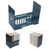 Retractable Book Ends Blue Sturdy Durable High Stability Retractable Elegant