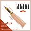 ENCHOL Adjustable Japanese Screw Hole Punch, Leather Screw Punch, Craft