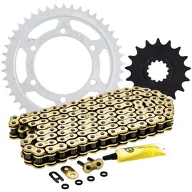 NICHE Drive Sprocket Chain Combo for Yamaha YZF R1 Front 17 Rear 45 Tooth 530VM-X X-Ring 118 Links