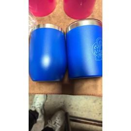 50-Pack Insulated Stainless Steel Wine Tumblers Sublimation Blanks with Spill-Proof Sliding Lid for Drinkwarecolor: dark blue, capacity: 12oz