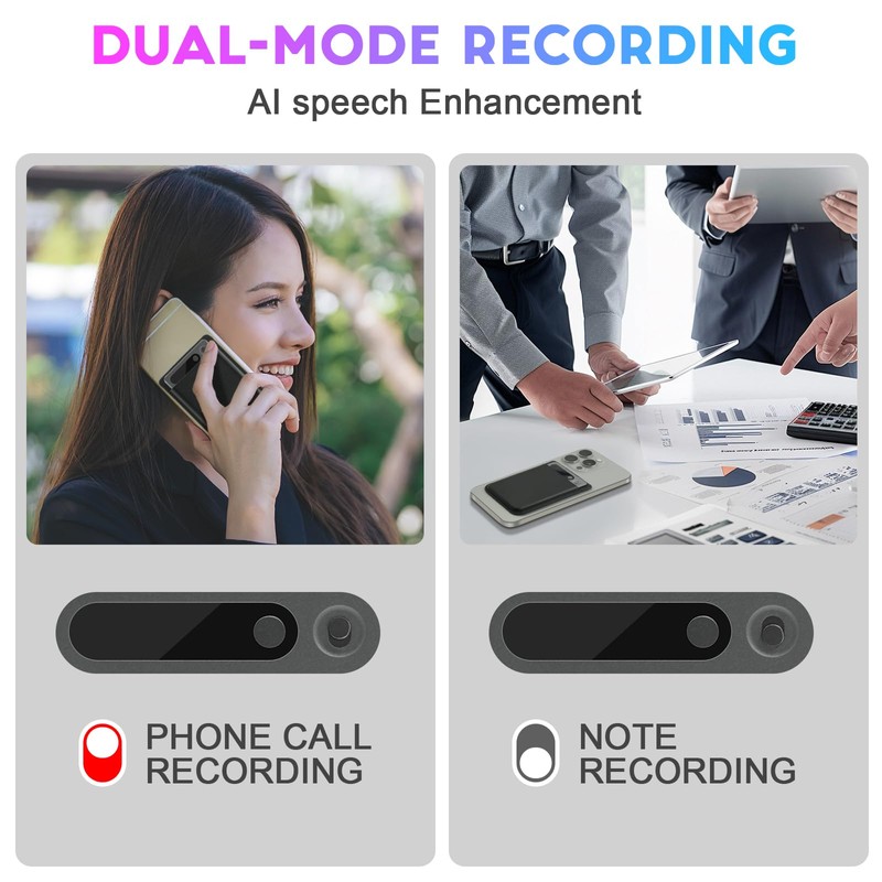 AI Voice Recorder with Real-Time Transcription, 58 Languages Support, Speaker
