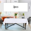 3-Pack White Table Cloth, White Party Tablecloth 183x137 Cm, Rectangular