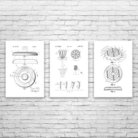 Disc Golf Posters Set of 3 (18x24), Disc Golf Art, Man Cave Decor, Garage Art, Disc Golf Gifts, Sports Posters, Gifts For Men Black & White