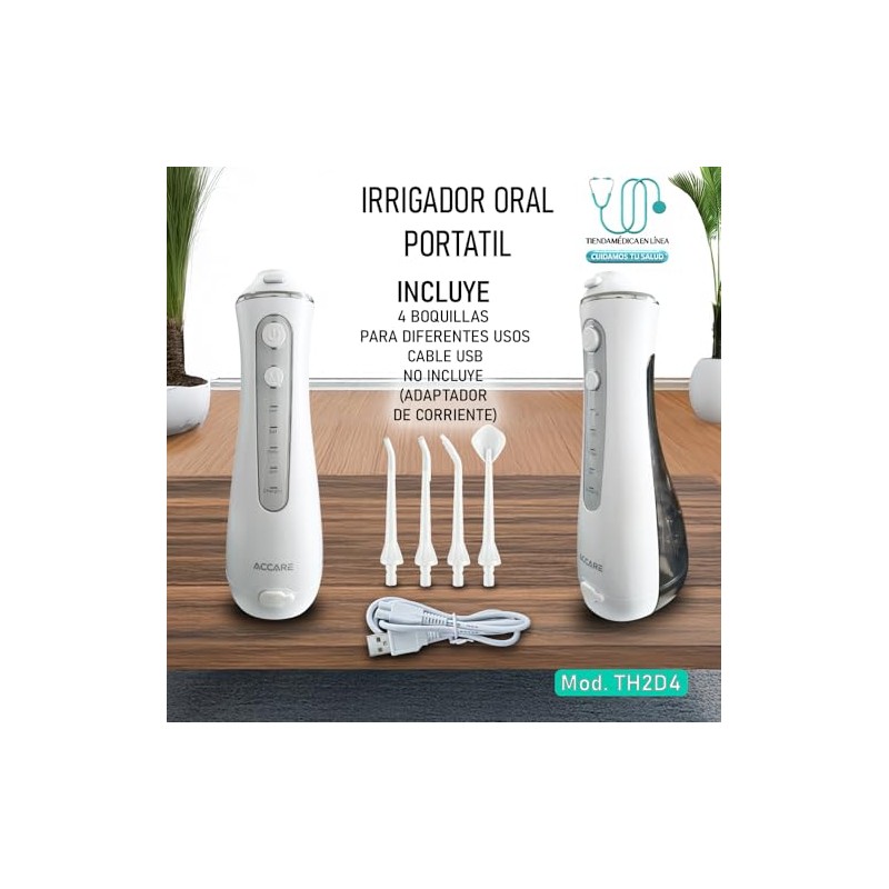 MEDIMETRICS Irrigador Portátil Bucal â€“ Accare TH2DA