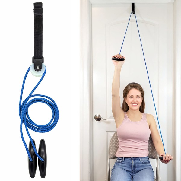 LiftAid Shoulder Pulley for Physical Therapy with Exercise Guide -