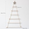 Wooden Hanging Ornaments with Star and Rope Decoration for Wall
