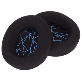 Ersatz Ohrpolster für Arctis 3 5 7, für Arctis 9, für Arctis 1, für Arctis Pro, Ohrpolster aus Memory Schaumstoff, Ohrpolster aus Proteinleder(Schwarze Ohrpolster, Blauer
