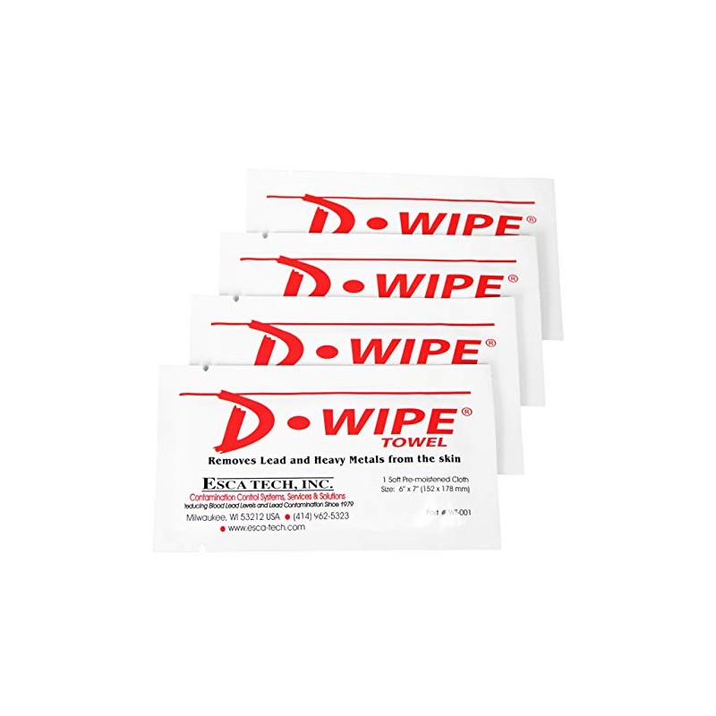 D-Wipe Towels by D-Lead, Dispenser with 100 Individually Wrapped Towels