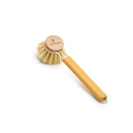 EcoLiving Non-Scratch NO Plastic Dish Brush (FSC Certified) – Cruelty-Free Dish Brush – Eco Friendly Washing Up Brush - Biodegradable and Made Sustainable Materials- Tough eco Dish Brush (Yellow)