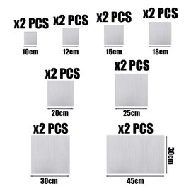 8 Pieces Cross Stitch Fabrics, White Fabrics, Nitrogen, Cross Stitch Accessories, Cross Stitch Fabrics in Multiple Sizes