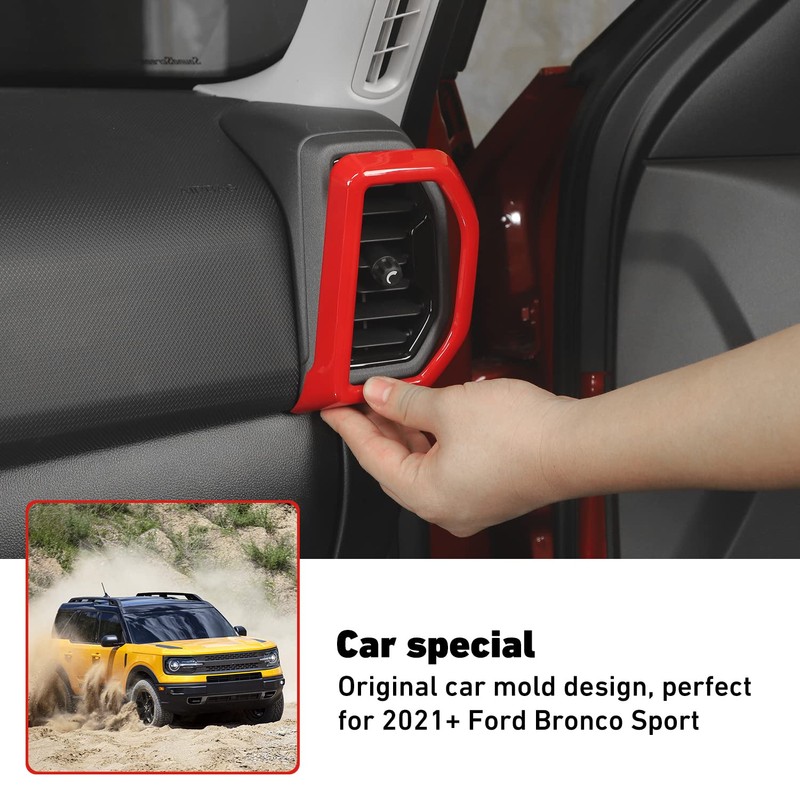 Linskip Dash Air Vents Trim Compatible with Ford Bronco Sport
