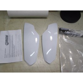 HOLESHOT HEADLIGHT GUARD / POLARIS 11-14' POL RMK/RUSH LIGHT SHIELD (WHITE)