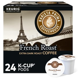 Barista Prima Coffeehouse, French Roast Keurig Single Serve K-Cup Pods, 96 Count